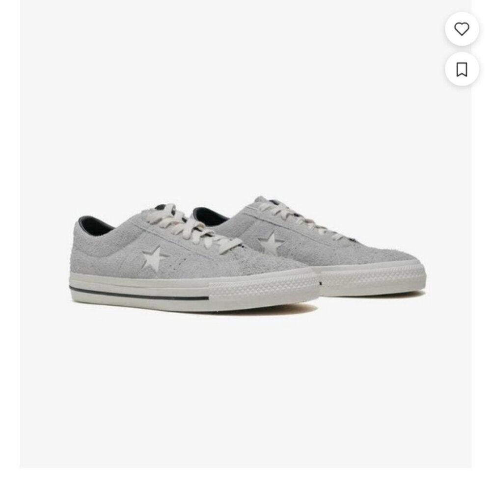 Converse Cons One Star Pro Ox Ash Grey Suede size 5.5 Women’s/4 Men’s NWOT